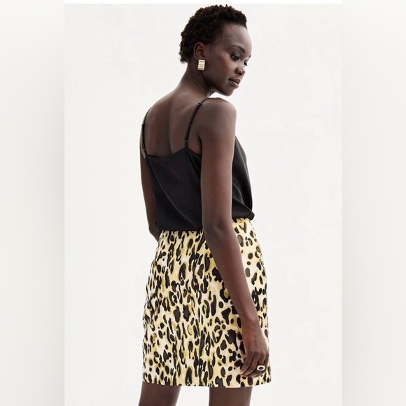 NEW Nine West Women's Leopard Jacquard Mini Skirt. XXL - Picture 2 of 7